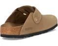 Клоги Birkenstock Boston Big Buckle из гладкой кожи с анатомической стелькой
