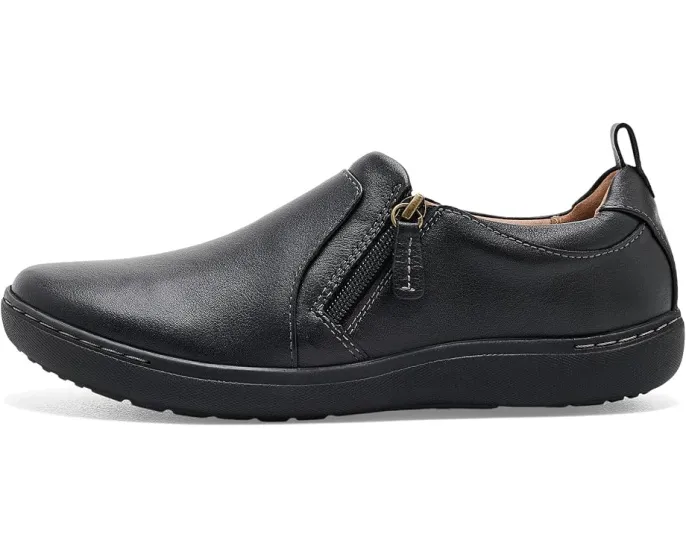 Кеды Clarks Nalle Lilac на шнуровке из черной кожи
