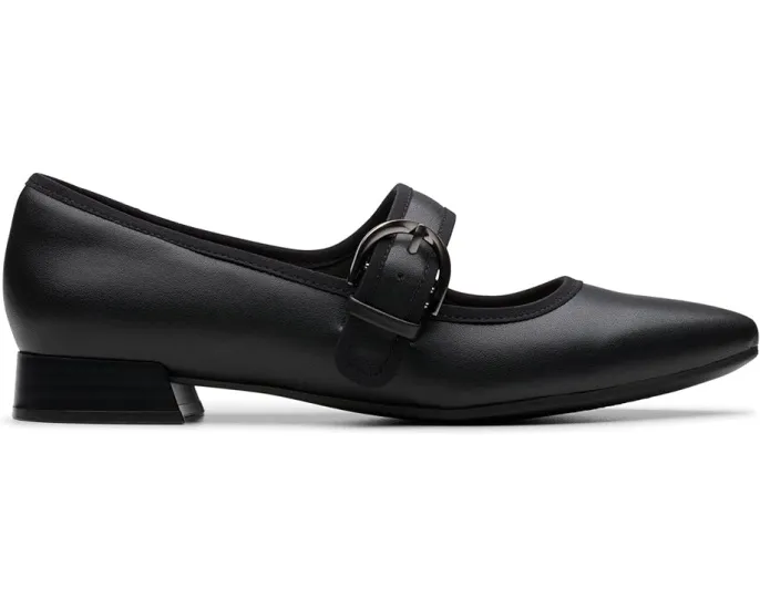 Туфли Clarks Natalyn May с острым носком на квадратном каблуке и пряжкой