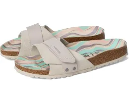 Сандалии Birkenstock Oita Printed Footbed с замшевым верхом и стелькой с принтом