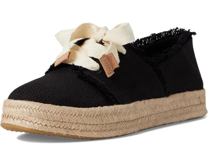 Кроссовки TOMS Carolina Lace-Up на платформе с кружевной шнуровкой