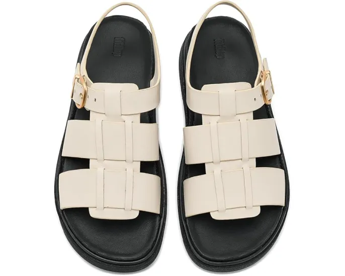 Кожаные сандалии Fisherman Gen-FF FitFlop с переплетенными ремешками и массивной подошвой