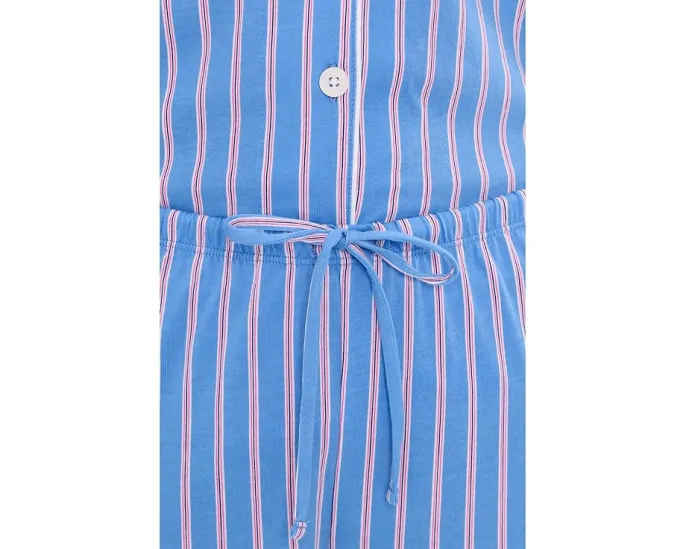 Пижамный комплект Lauren Ralph Lauren с длинным рукавом и воротником с вырезом