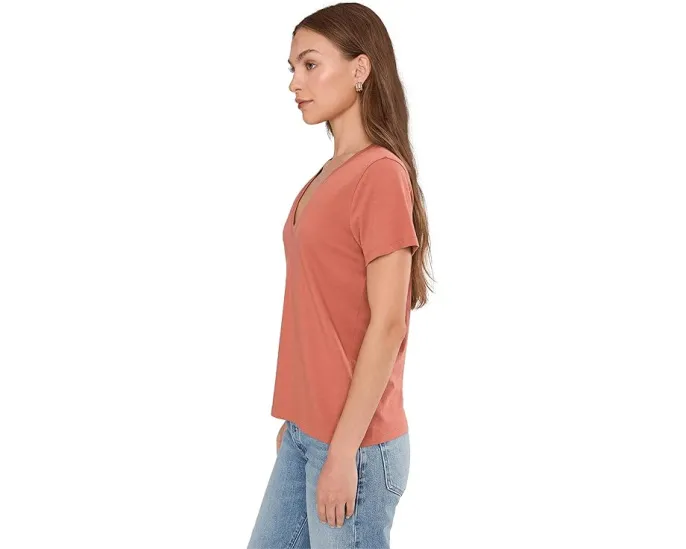 Футболка Madewell Northside с V-образным вырезом из дышащего хлопка