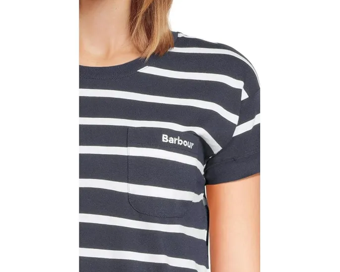 Футболка Barbour Otterburn с полосками и вышивкой на груди