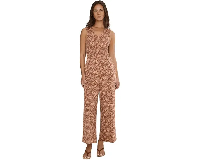 Комбинезон Toad&Co Gemina Tank с широкими брючинами и сборчатым лифом