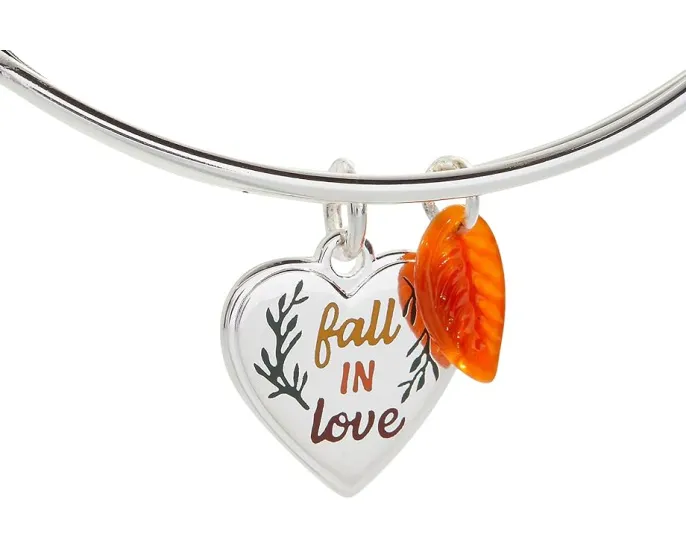 Браслет Fall in Love Duo Charm от Alex and Ani с регулируемой застежкой