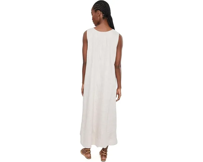 Платье поло с воротником хомут из органического льна Eileen Fisher