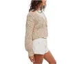 Кардиган Free People Flea Market с контрастной вязкой