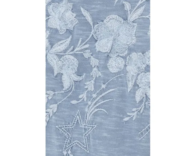 Топ Nell с вышивкой и фигурным подолом от Karyn Seo