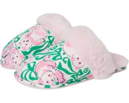 Домашние тапочки Lilly Pulitzer Plush Clara из плюша с принтом