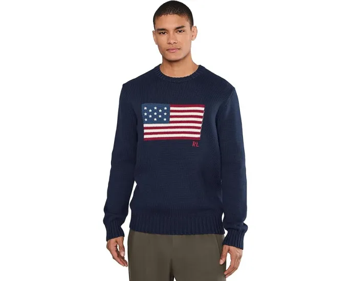 Свитер The Iconic Flag от Polo Ralph Lauren с историческим флагом США