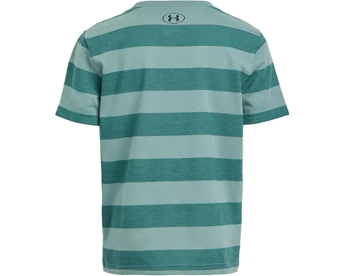 Футболка Under Armour Kids с полосками из мягкой ткани для повседневной носки