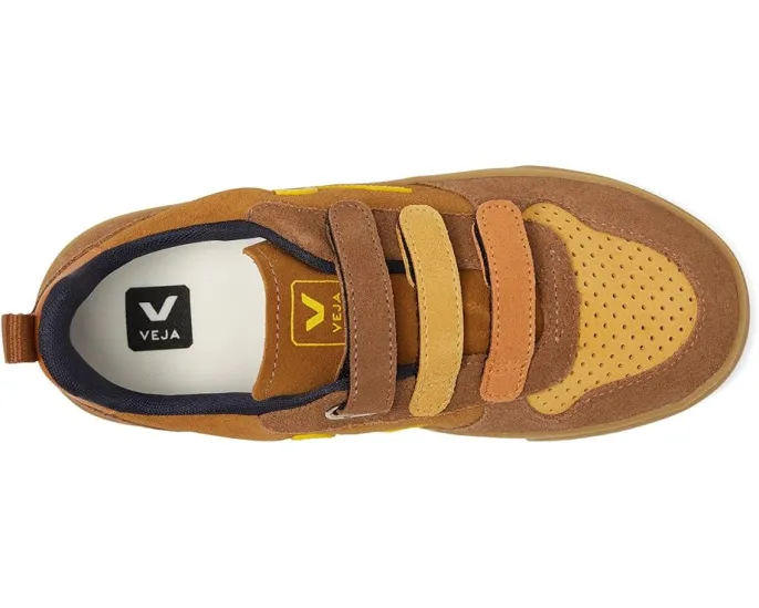 Детские кроссовки VEJA Small V-10 с верхом из замши и экологичными материалами