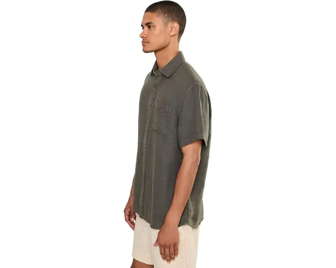 Faherty Short Sleeve Palma Linen Shirt льняная рубашка