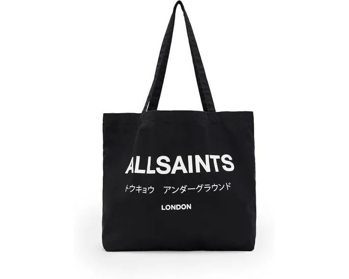 Сумка-тоут AllSaints Underground из хлопка
