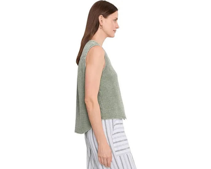 Топ Splendid Ava из воздушной марли с пуговицами и V-образным вырезом