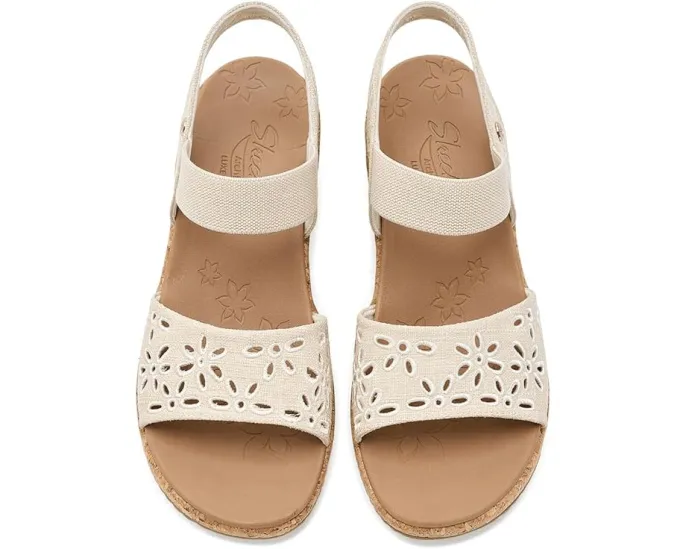 Сандалии SKECHERS Arch Fit Beverlee 2.0 Beach Bliss с цветочным принтом и технологией поддержки свода стопы