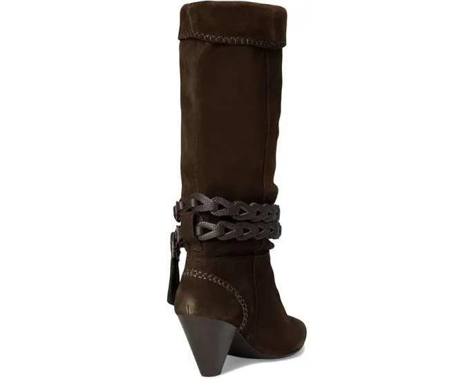 Ботинки Free People Bridget Belt Slouch с поясом из кожи и заостренным носком