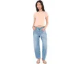 Кроп-футболка AG Jeans Sadie Crew Neck с винтажным кроем 90-х