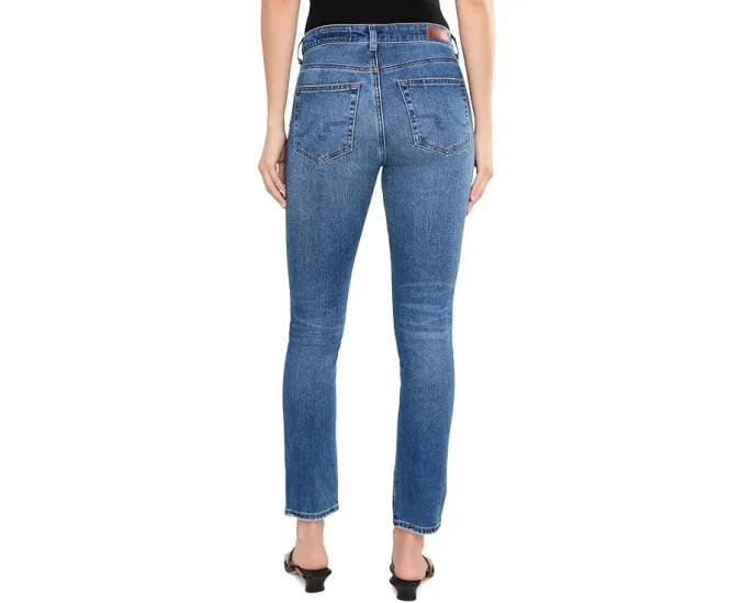 Джинсы AG Jeans Мари с зауженным прямым кроем, средняя посадка