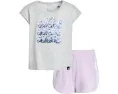 Детский комплект adidas Kids: футболка со складкой сзади и сетчатые шорты