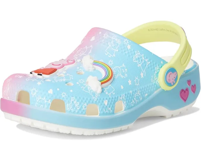 Детские сабо Crocs Classic с героями Peppa Pig для малышей