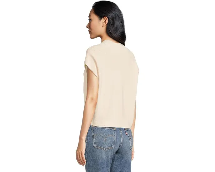 Свитер Lilla P Wide Trim с V-образным вырезом и укороченной длиной