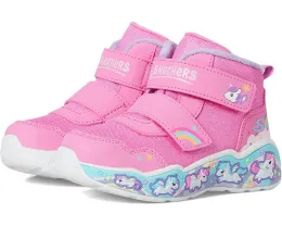 Обувь SKECHERS KIDS Play Scene Cozy Theme с искусственным мехом и ремешками на липучке