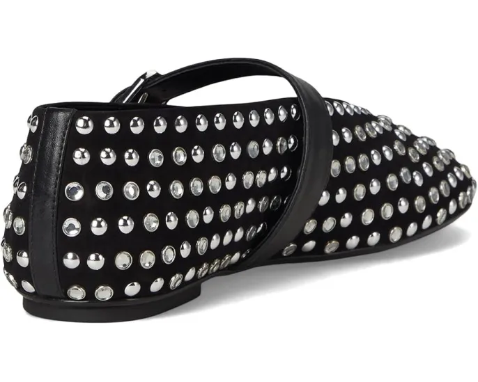 Балетки Schutz Eiza Glam с декоративными шипами на замшевом верхе и стелькой EVA