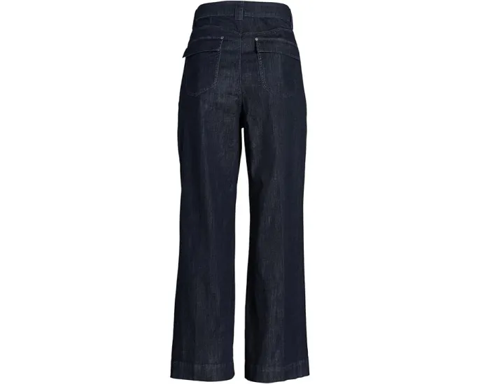 NYDJ Plus Palazzo Jeans с расклешенными брючинами и поясом на D-кольцах