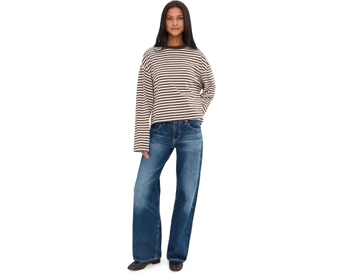 Джинсы AG Jeans Adria низкой посадки свободные с широкими штанинами