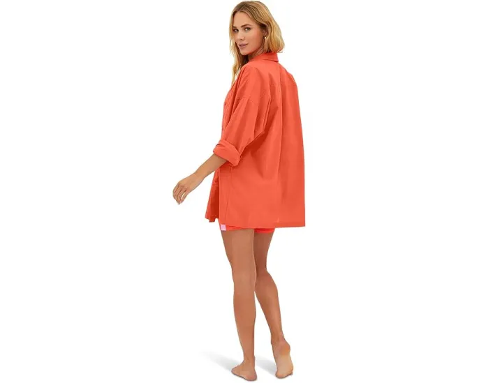 Beach Riot Alexa топ-кардиган оверсайз из хлопка с длинными рукавами