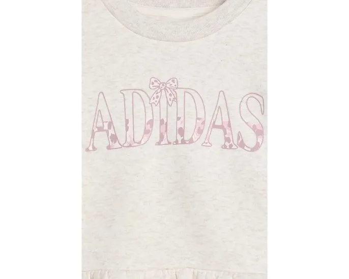 Adidas комплект из свитшота и брюк с пеплумом для малышей