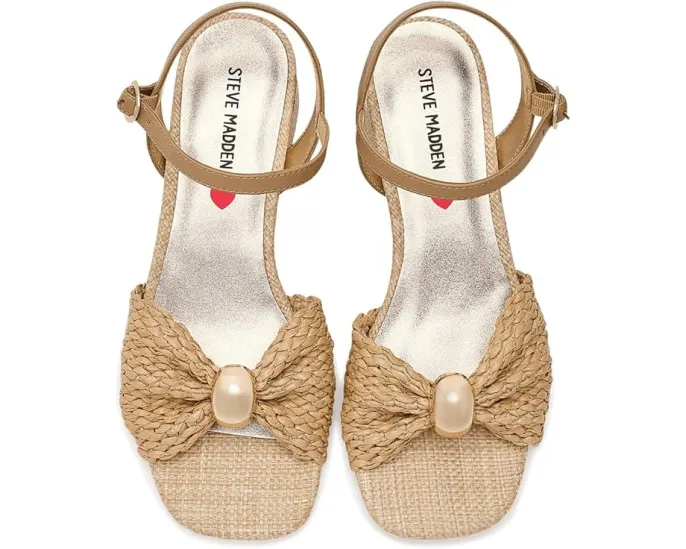 Детские сандалии Steve Madden Kids Golden с плетеным ремешком и металлическим акцентом