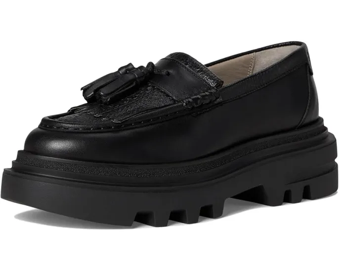 Лоферы AllSaints Beth с кисточками на массивной подошве