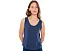 Топ Eberjey Aloe Cotton Tank из хлопка с алоэ синего цвета