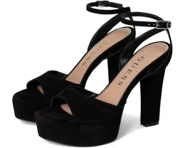 Туфли GUESS Hitten на устойчивом каблуке из замши с ремешком