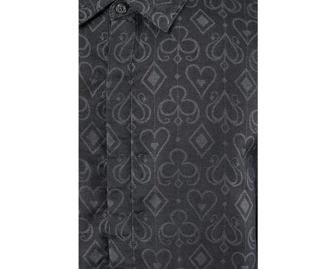 John Varvatos рубашка Rodney W673W26 из модала с геометрическим узором