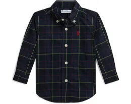 Рубашка Polo Ralph Lauren Kids в клетку из хлопкового поплина