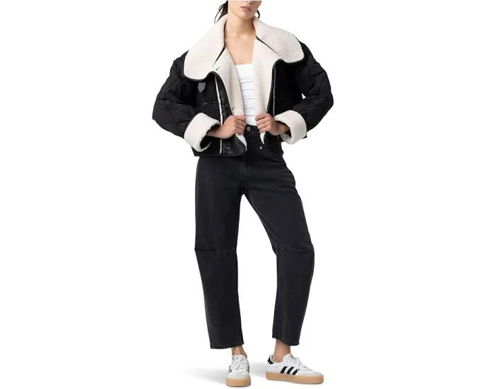 Короткая стеганая куртка Blank NYC с отделкой из шерифа