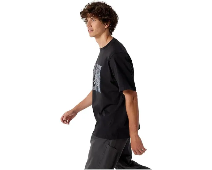 Футболка Arc'teryx Kragg Cotton Lithographica с принтом из хлопка