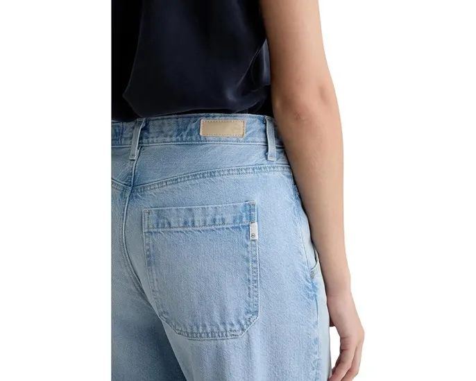 AG Jeans Джинсы Posey с завышенной талией и суперширокими штанинами в цвете Allusion