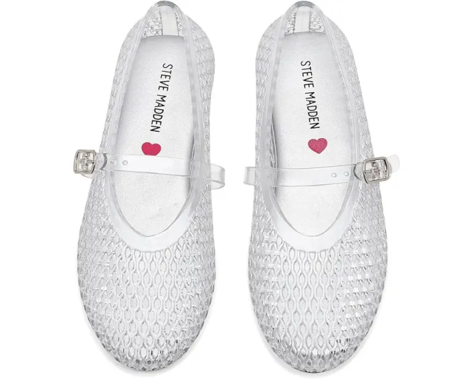 Детские балетки Steve Madden Kids Krista из прозрачного желе с плетением