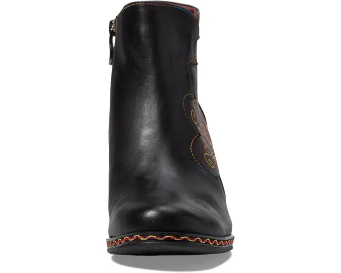 Ботильоны L'Artiste Zamihi из крашеной вручную кожи с блочным каблуком