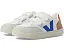 Кроссовки VEJA Small V-12 Chromefree для детей с кожаным верхом и двойной липучкой