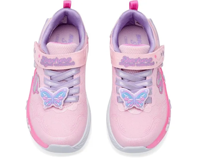 Детские кроссовки SKECHERS KIDS Butterfly Bliss со светящейся подошвой и стразами