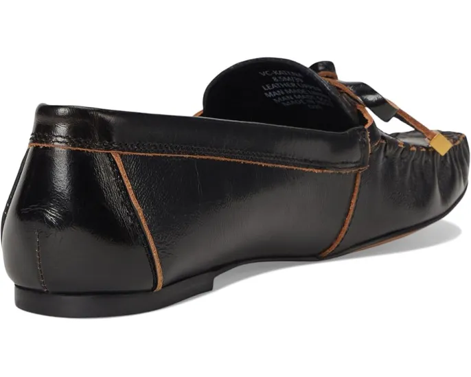 Лоферы Vince Camuto Katena на плоской подошве с бантом и ручной строчкой