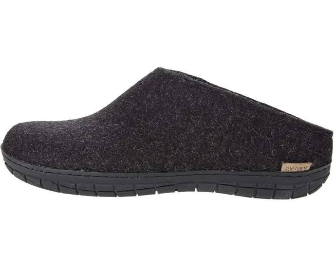 Войлочные тапочки Glerups Wool Slip-On с резиновой подошвой и влагоотводящим эффектом