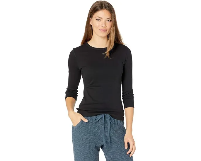 Футболка Lilla P с рукавом 3/4 и круглой горловиной из 100% хлопка